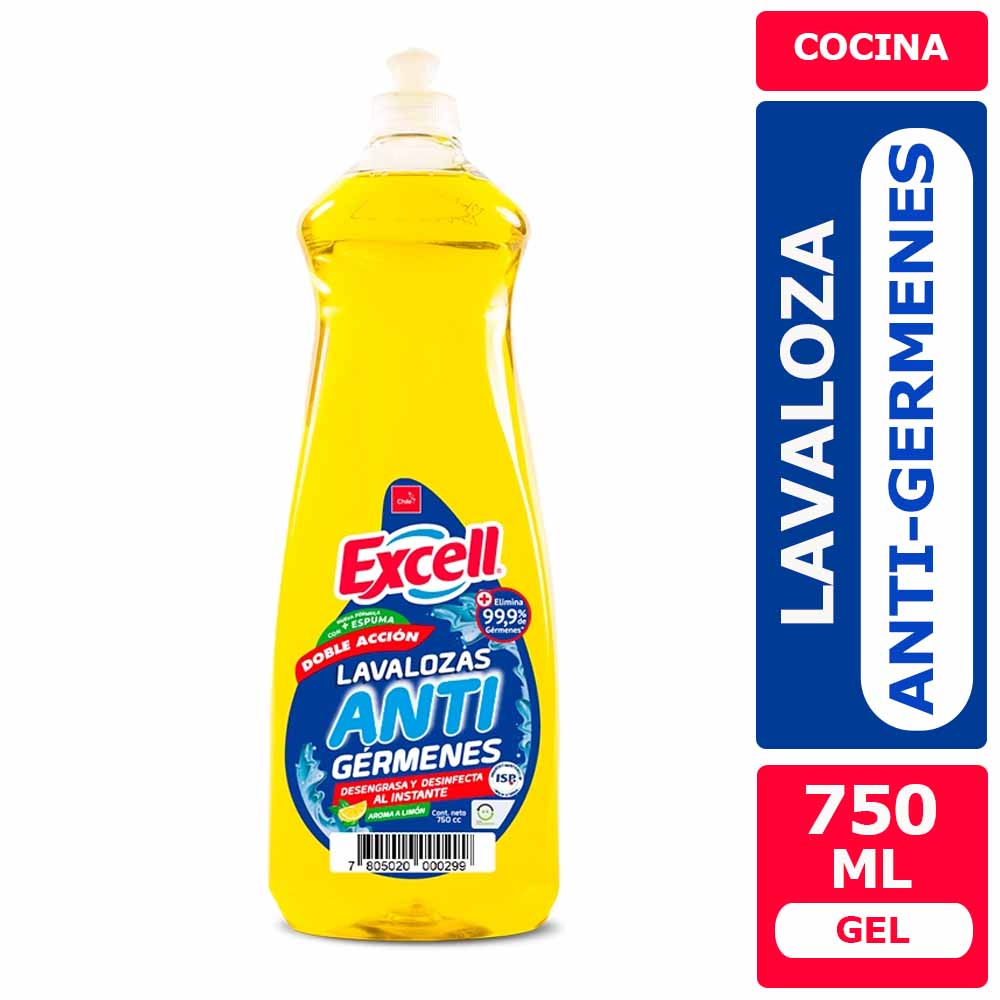 Lavaloza c/ Desinfectante 750ml Excell