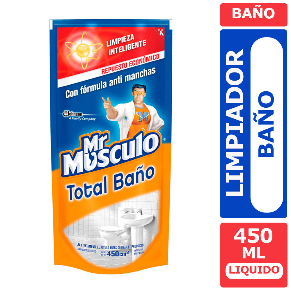 Limpiador de Baño Total Mr Musculo 450ml Recarga