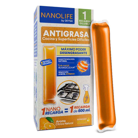 Recarga Desengrasante Deysa Nanolife 1 diluible para 600ml