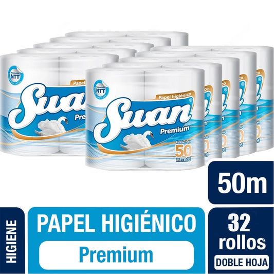 Papel Higiénico Swan Premium Doble Hoja 50 m 32 und.