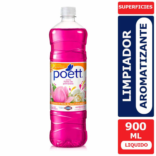Limpiador Líquido Aromatizante Poett Flores de Primavera, 900 ml