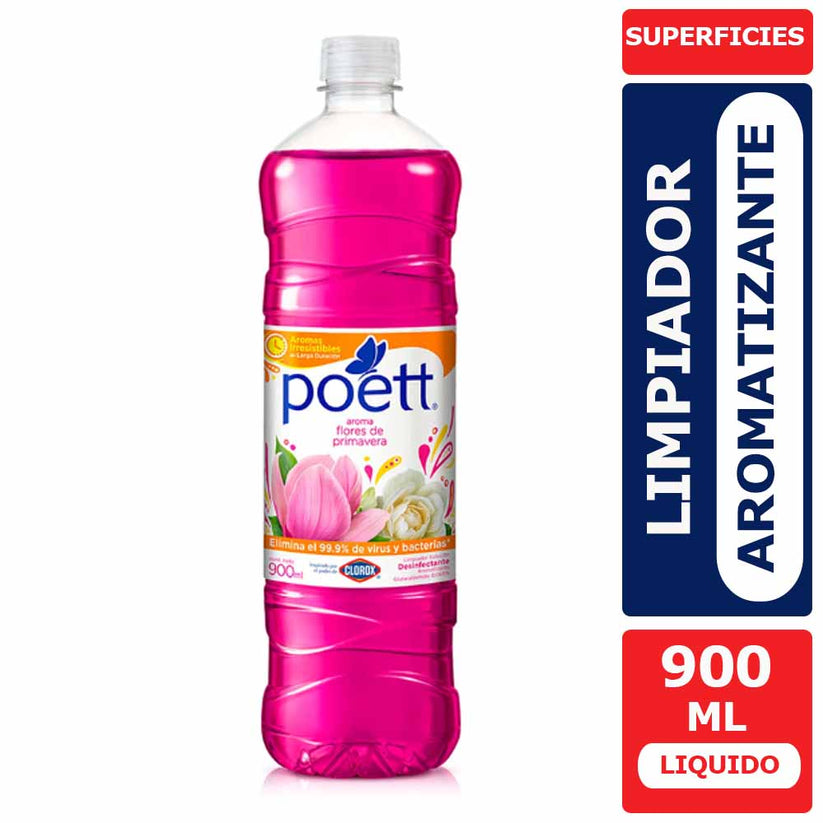 Limpiador Líquido Aromatizante Poett Flores de Primavera, 900 ml ...