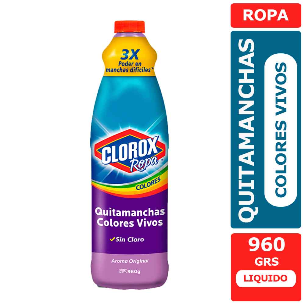 Quitamanchas Clorox Colores Vivos 960 grs.