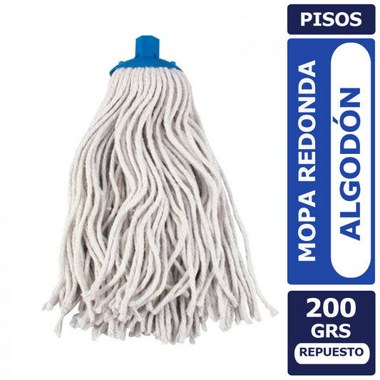 Mopa Hogar Repuesto 200 Grs.  Largo 30 cm