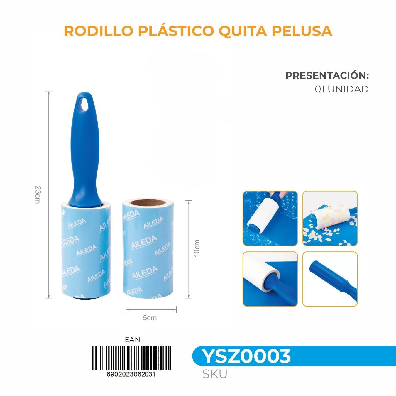 Rodillo Quita Pelusas 2 Unidades – Aileda