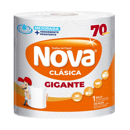 Toalla de Papel Nova Gigante Clásica 70 mts