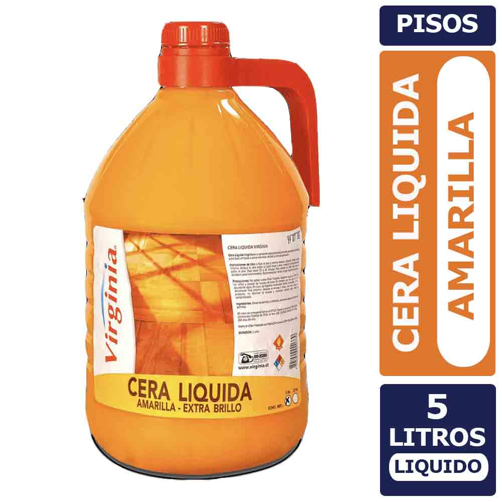 Cera Liquida Amarilla 5 Lts. Virginia Pro