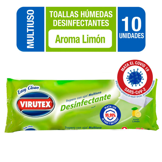 Trapero Húmedo Desinfectante Virutex 10 Unid.