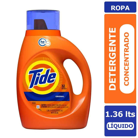 Detergente Liquido Tide Original Concentrado 1,36 Lt