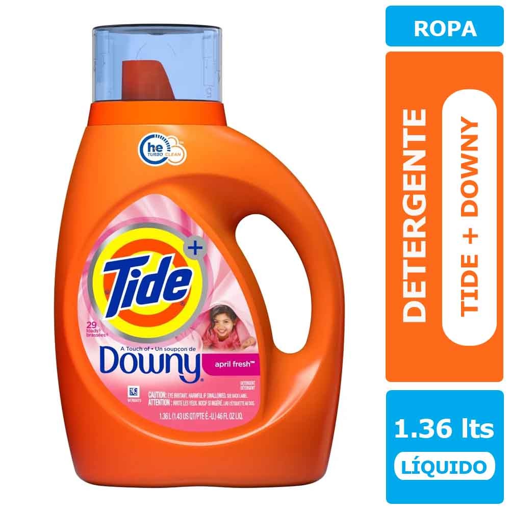 Detergente Liquido Tide Original con Downy 1.36 lts