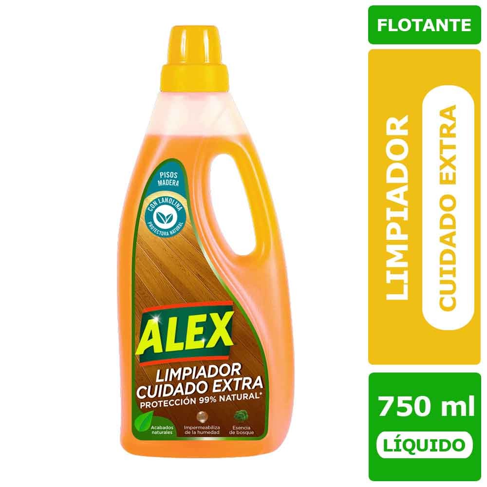 Limpiador Piso Flotante Alex Cuidado Extra 750ml.