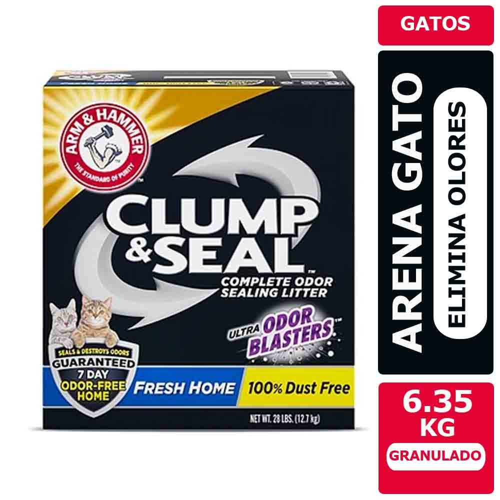 Arena para Gato Elimina Olores Arm & Hammer Clump & Seal 6.35 Kg