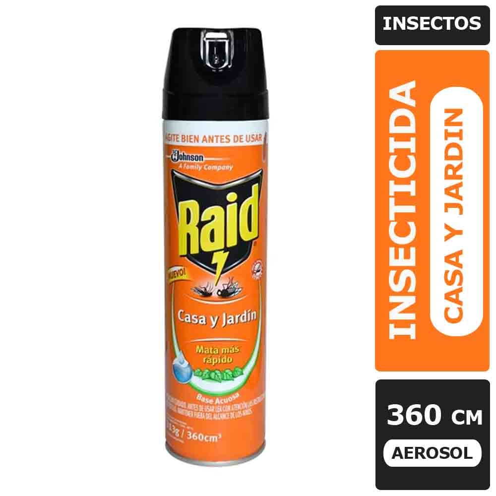Insecticida para casa y jardín 360 ml aerosol