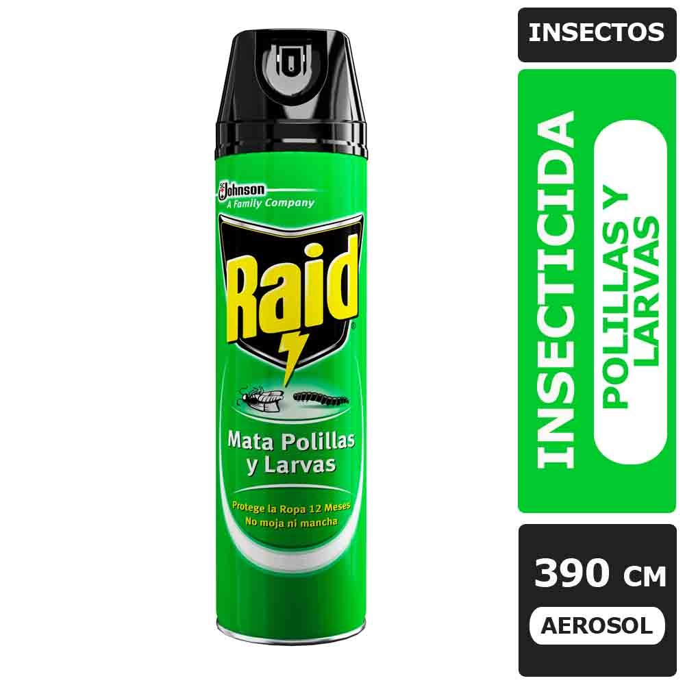 Insecticida polillas y larvas Raid 390cc