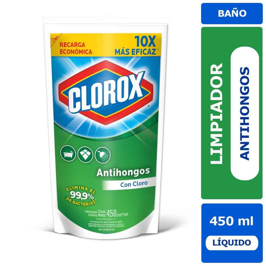 Clorox Limpiador Desinfectante Antihongos Doypack 450 ml