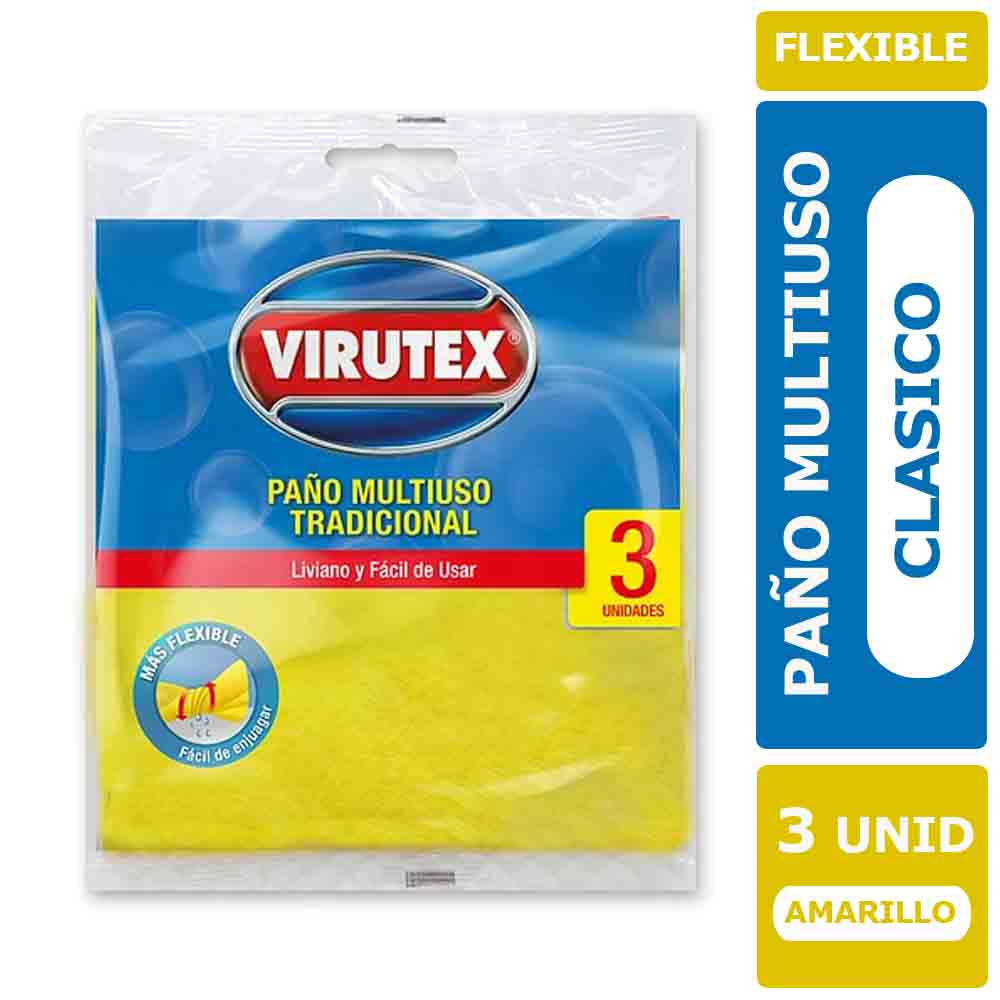 PAÑO WIPE MULTIUSO REUTILIZABLE VIRUTEX